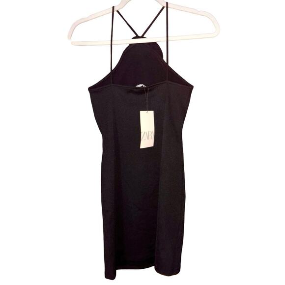 NWT Zara mini dress with flower appliqué - Picture 4 of 4